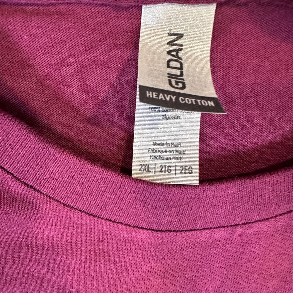 Jimmy Doodles Sunset Grill Heavy Cotton T-Shirt Maroon Mens 2XL Funny - Picture 4 of 16